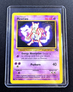 Pokemon TCG MEWTWO #3 WB Kids Presents the First Movie Card 1999 - Image 1