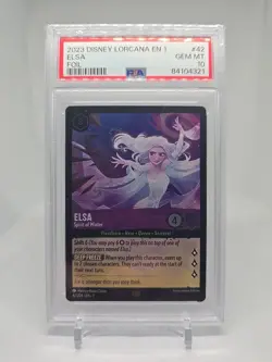 Disney Lorcana Elsa Spiritof Winter L 42/204 JA-1 Foil Card First Chapter PSA 10 - Image 1