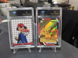 Pokemon Kanto Ash & Pikachu Holo Non-tcg Trading Card Slabs - Image 1