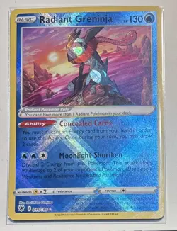Pokemon Radiant Greninja 046/189 Holo Radiant Rare Astral Radiance 2022 TCG NM - Image 1