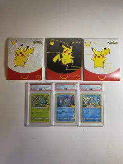 2021 Pokemon Mcdonalds 25th Anniversary Kanto Bulbasaur & Squirtle Holo. X2068 - Image 1