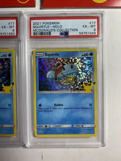 2021 Pokemon Mcdonalds 25th Anniversary Kanto Bulbasaur & Squirtle Holo. X2068 - Image 4