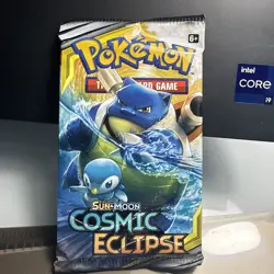 Pokemon Cosmic Eclipse Booster Pack Sealed Blastoise - Image 1
