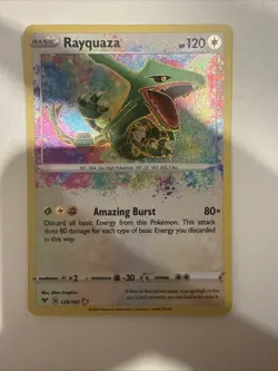 Pokemon Rayquaza 138/185 Swsh04: Vivid Voltage Amazing Rare - Image 1