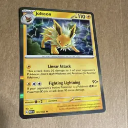 Pokemon Jolteon Holo Rare 135/165 Sv: Scarlet & Violet 151 Stage 1 110HP - Image 1