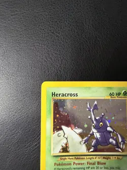 2000 Pokemon - Heracross #06/111 - Neo Genesis Unlimited - Holo Rare - LP - Image 4