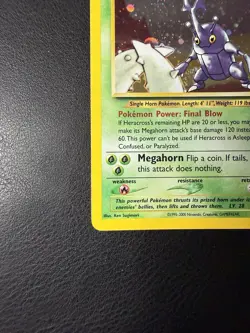 2000 Pokemon - Heracross #06/111 - Neo Genesis Unlimited - Holo Rare - LP - Image 5