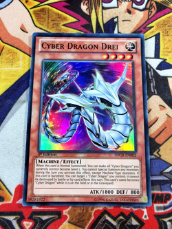 Cyber Dragon Drei sdcr-en002 1st Edition (VLP) Super Rare Yu-Gi-Oh! - Image 1