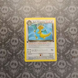Pokemon Dark Dragonite TCG 1st Edition Non-Holo Card 22/82 Team Rocket WOTC NM - Image 1