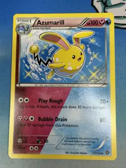 Azumarill 77/114 XY Steam Seige Non Holo 2016 Dual Type Pokemon Card - Image 1