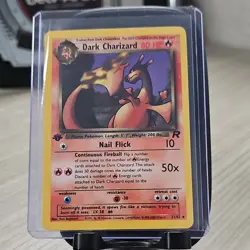 Pokemon Dark Charizard 1st Edition Rare Regular Card Team Rocket 21/82 WOTC - Image 1