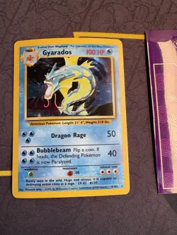 Pokemon Card Gyarados 6/102 Base Set Holo Rare WOTC 💎NM +💎 - Image 1