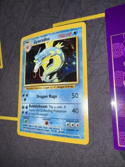 Pokemon Card Gyarados 6/102 Base Set Holo Rare WOTC 💎NM +💎 - Image 3