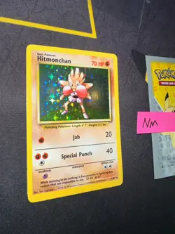 Pokemon Card Hitmonchan Base Set Unlimited Holo Rare 7/102 049 💎NM💎 - Image 3