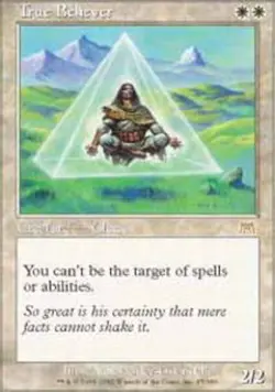 Moderatly Played, English - 1 x MTG True Believer Onslaught - Image 1