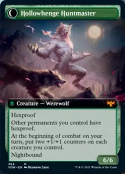 Avabruck Caretaker // Hollowhenge Huntmaster (Extended Art) [Innistrad: Crimson - Image 2