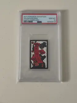 Pokemon Hanafuda Golem/Weezing Kanto February PSA 10 Gem Mint - Image 1