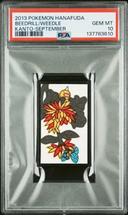 2013 POKEMON HANAFUDA KANTO SEPTEMBER BEEDRILL/WEEDLE PSA 10 - Image 1