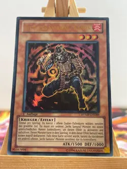 Die Sechs Samurai - Kamon RYMP-DE089 Ultra Rare Deutsch Poor YUGIOH - Image 1