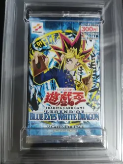 2002 Yu-Gi-Oh LoB Legend Blue Eyes White Dragon 1st Ed Graded Sealed Pack PSA 10 - Image 4