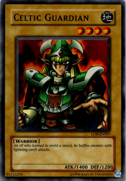 🔥🔥 🔥 • YUGIOH • Celtic Guardian • LOB-EN007 • Super Rare • NM - Image 1