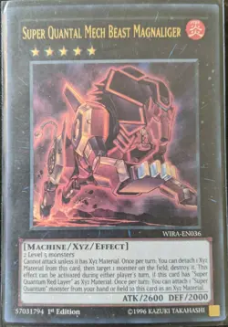 YuGiOh Super Quantal Mech Beast Magnaliger Ultra Rare 1st Edition WIRA-EN036 - Image 1