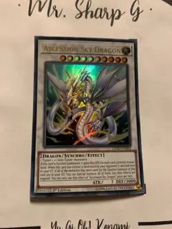 ASCENSION SKY DRAGON - 1st EDITION LEHD-ENB34 ENGLISH Yu Gi Oh! CARD ULTRA RARE - Image 4
