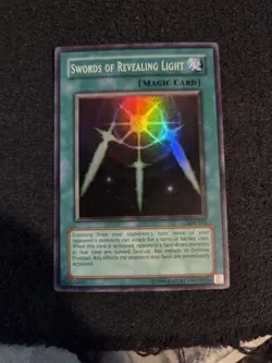 Yugioh Swords Of Revealing Light LOB-101 Super Rare Original Print LP - Image 1