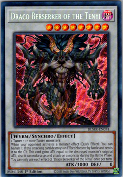 Draco Berserker of the Tenyi BLMR-EN074 Secret Rare YuGiOh - Image 1