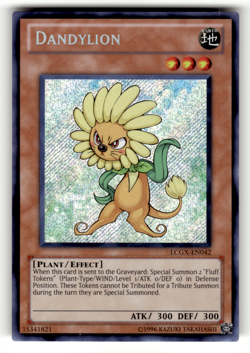Dandylion LCGX-EN042 Unlimited Secret Rare Legendary Collection 2 LP - Image 1