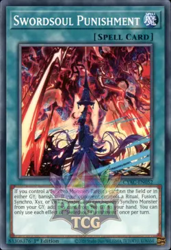 1st Ed Swordsoul Punishment CYAC-EN052 Yugioh - Image 1