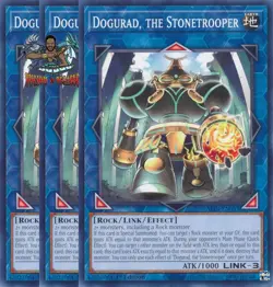 Yugioh! 3x Dogurad, the Stonetrooper ALIN-EN053 Common 1st Ed NM - Image 1
