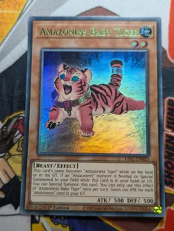 Amazoness Baby Tiger (Green) - LDS1-EN023 - Ultra Rare 1st Ed - ANY COLOR - LP - Image 1