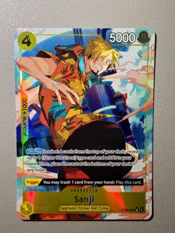 One Piece Sanji ST29-004 (ALT ART) SR Egghead Starter Deck English - Image 1