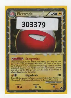 (303379) ELECTRODE PRIME 93/102 Ultra Rare Holo HGSS Triumphant Pokemon Card - Image 1