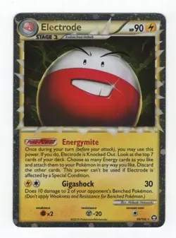 (303379) ELECTRODE PRIME 93/102 Ultra Rare Holo HGSS Triumphant Pokemon Card - Image 2
