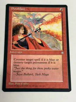 Magic The Gathering - Pyroblast Ice Age Regular LP Free Ship! - Image 1