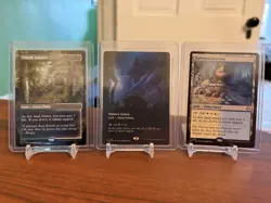 Watery Grave Borderless Foil, Temple Garden Borderless, and Hallowed Fountain - Image 1