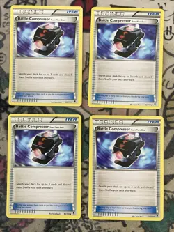 4x Pokemon TCG Battle Compressor Phantom Forces 92/119 Regular Uncommon Playset - Image 1