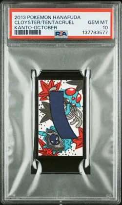 2013 POKEMON HANAFUDA KANTO OCTOBER CLOYSTER/TENTACRUEL PSA 10 - Image 1