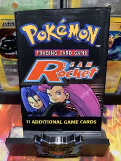 Pokemon TCG Team Rocket Booster Pack *Empty* Vintage WOTC 1999 - 2000 - Image 1