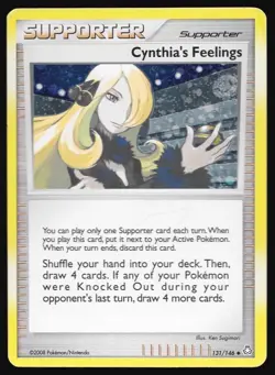 Pokemon Cynthia's Feelings Cosmos Holo 131/146 LA Legends Awakened MP - Image 1