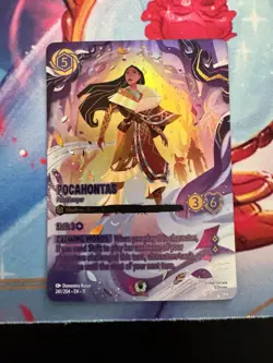 - Disney Lorcana - Pocahontas - Peacekeeper - Winterspell - ICONIC - 241/204 - Image 2