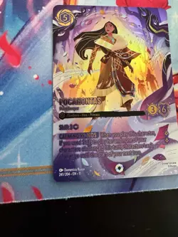 - Disney Lorcana - Pocahontas - Peacekeeper - Winterspell - ICONIC - 241/204 - Image 4