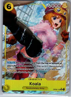 Koala (Alt Art) OP09-103 English Emperors in the New World - One Piece Card - NM - Image 1