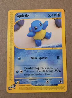 2002 Pokemon Squirtle e-Reader Series Expedition 131/165 LP - Image 1