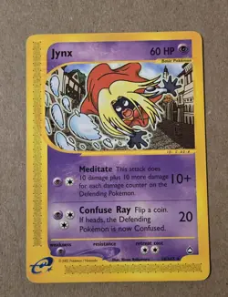 2002 Pokemon Card - Jynx Aquapolis 18/147 Rare Non Holo Lp - Image 1