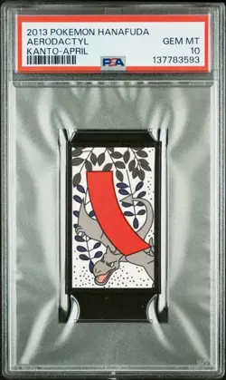 2013 POKEMON HANAFUDA KANTO APRIL AERODACTYL PSA 10 - Image 1