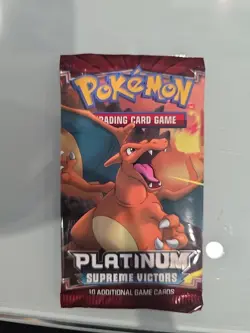 Pokemon Platinum Supreme Victors Booster Pack New Factory Sealed Charizard Art - Image 1
