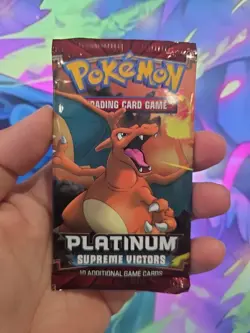 Pokemon Platinum Supreme Victors Booster Pack New Factory Sealed Charizard Art - Image 3